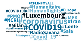 Les hashtags en français en vogue au Luxembourg depuis 24 heures. ((Crédit: Talkwalker))