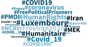 Les hashtags en français en vogue au Luxembourg depuis 24 heures. (Crédit: Talkwalker)