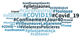 Les hashtags en vogue en français durant les 24 dernières heures. ((Illustration: Talkwalker))