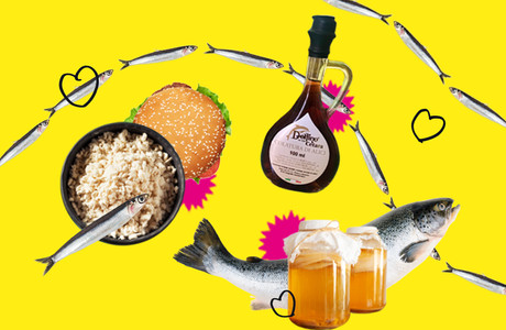 Koji, garum, truite, brochet, kombucha, smash burger… Autant de mystérieuses tendances food à découvrir d’ici la rentrée! (Design: Eva Pontini/Maison Moderne)