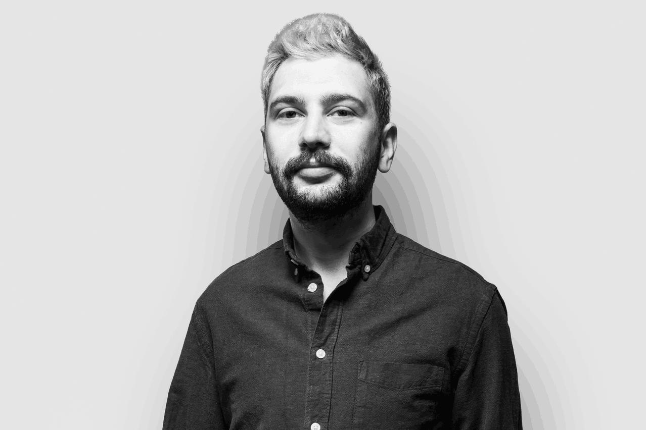 Teodor Georgiev previously worked as a newsreader and podcaster at Radio Ara, and recently joined the Delano team. (Photo: Simon Verjus/Maison Moderne)