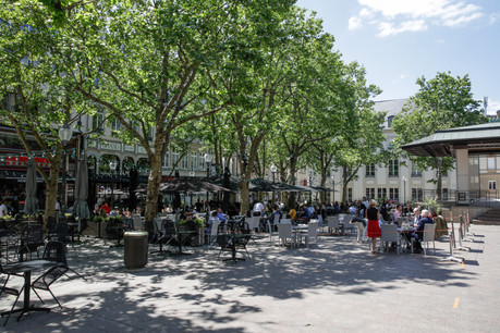 Les restaurateurs et cafetiers peuvent contacter la Ville pour demander l’agrandissement de leurs terrasses au moment de la réouverture. (Photo: Romain Gamba/Maison Moderne)