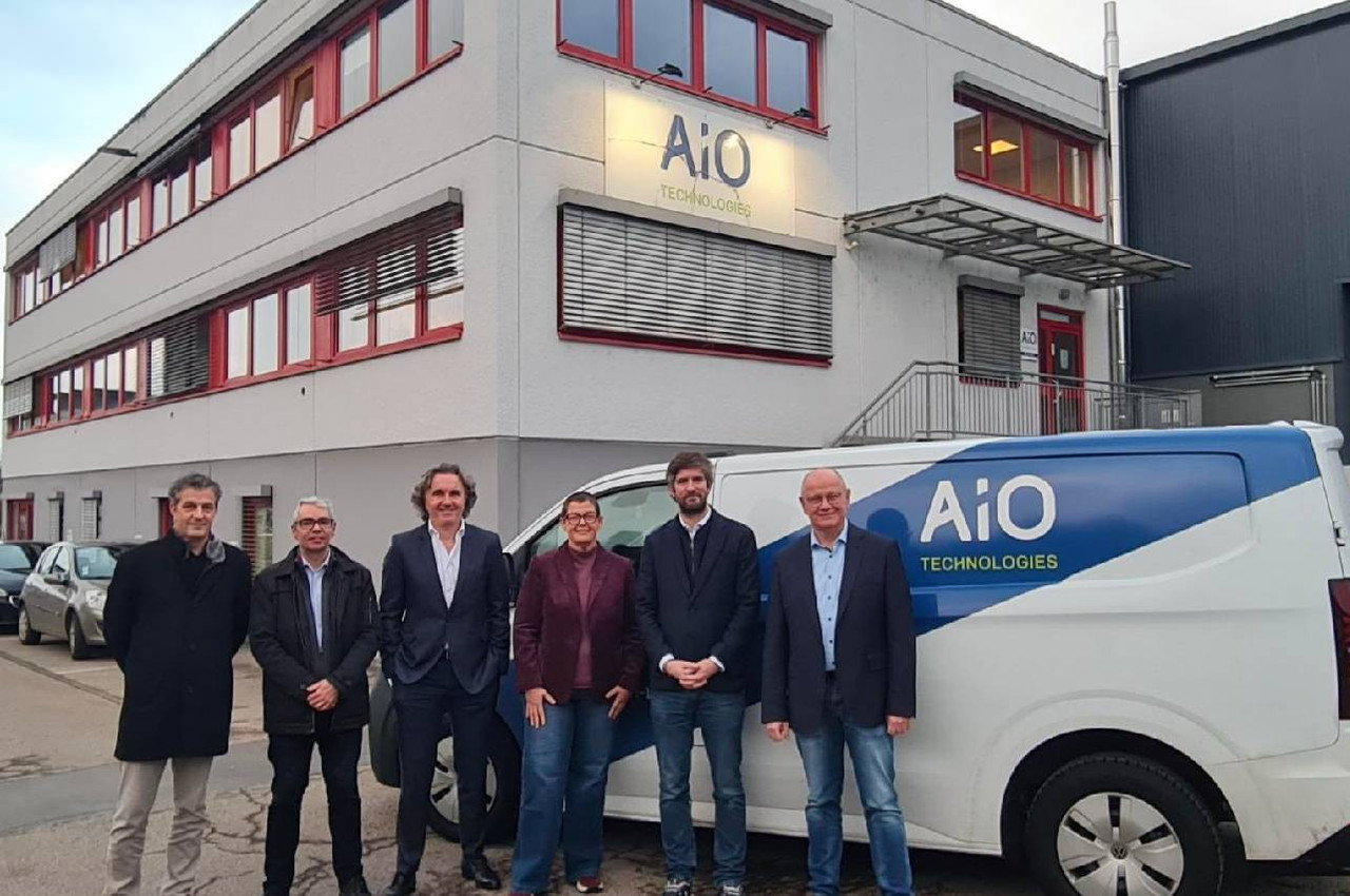 AIO directors (left to right): Pete Hoffmann (Teseos), Daniel Kling (CDCL), Jean-Luc Santinelli (Teseos), Maggy Hein (Becolux), Max Didier (CDCL) and Mike Hein (Becolux). (Photo: Teseos)