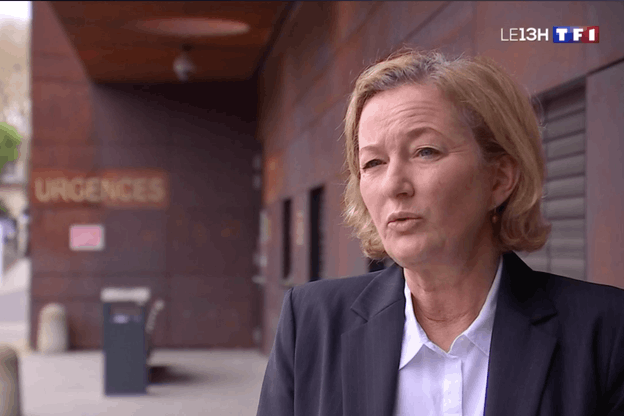 Paulette Lenert, ministre de la Santé (LSAP), interviewée par TF1. (Photo: Capture d’écran/TF1)