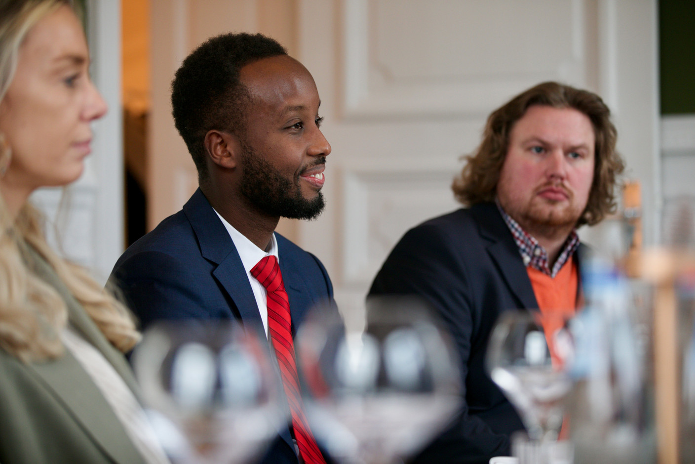 Celse Maregarege (FinSquare Luxembourg) at the TGIF Under 50 lunch, held at Tero House17, 20 December 2024. Photo: Studion Photography