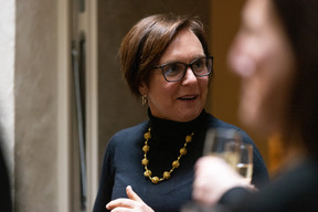 Séverine Delibre (Fundamentals) at the Thank God It’s Friday - HR Lunch, which was held at the Hôtel Le Place d’Armes, 7 February 2025. Photo: Eva Krins/Maison Moderne