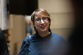 Anne Bellini-Damardji (EY - Ernst & Young Services) at the Thank God It’s Friday - HR Lunch, which was held at the Hôtel Le Place d’Armes, 7 February 2025. Photo: Eva Krins/Maison Moderne