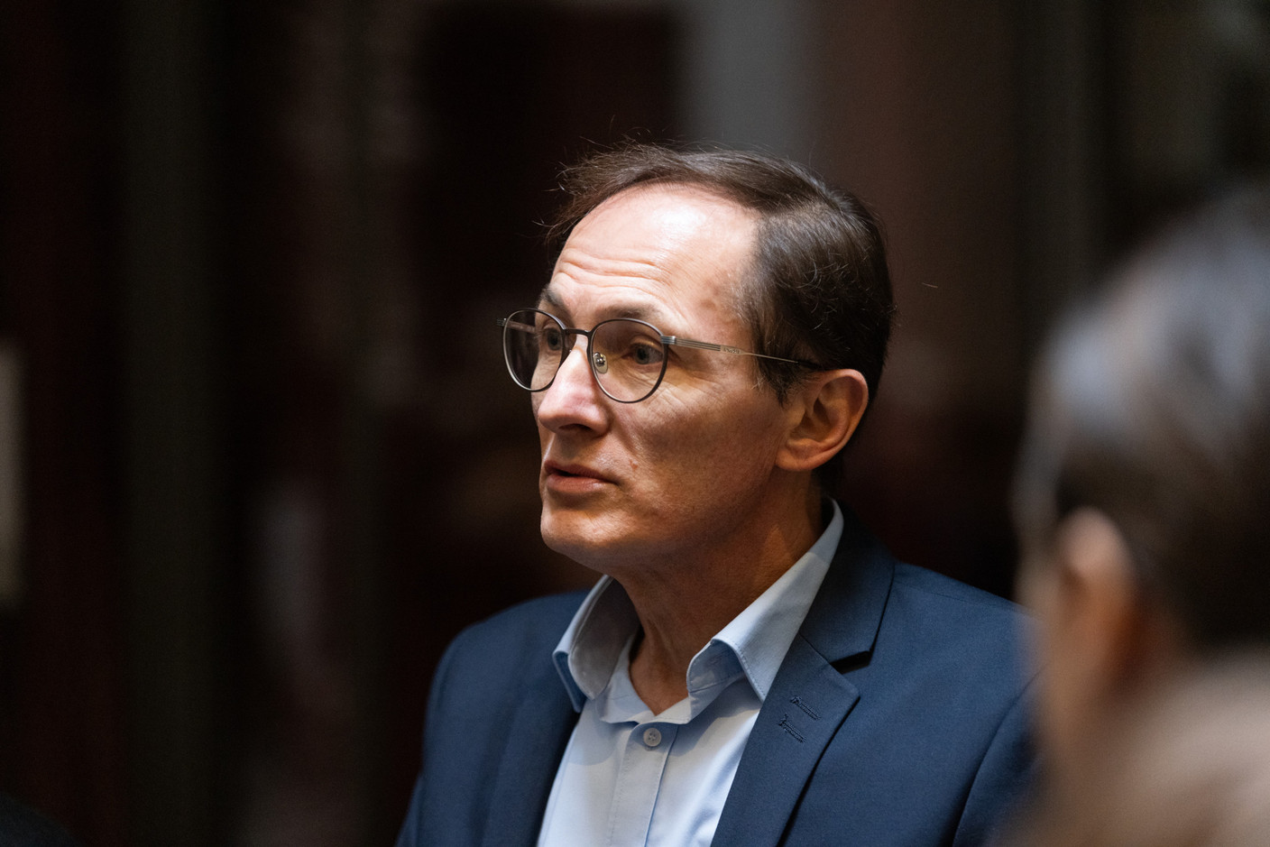 Jean-François Marlière (Marlière & Partners) at the Thank God It’s Friday - HR Lunch, which was held at the Hôtel Le Place d’Armes, 7 February 2025. Photo: Eva Krins/Maison Moderne