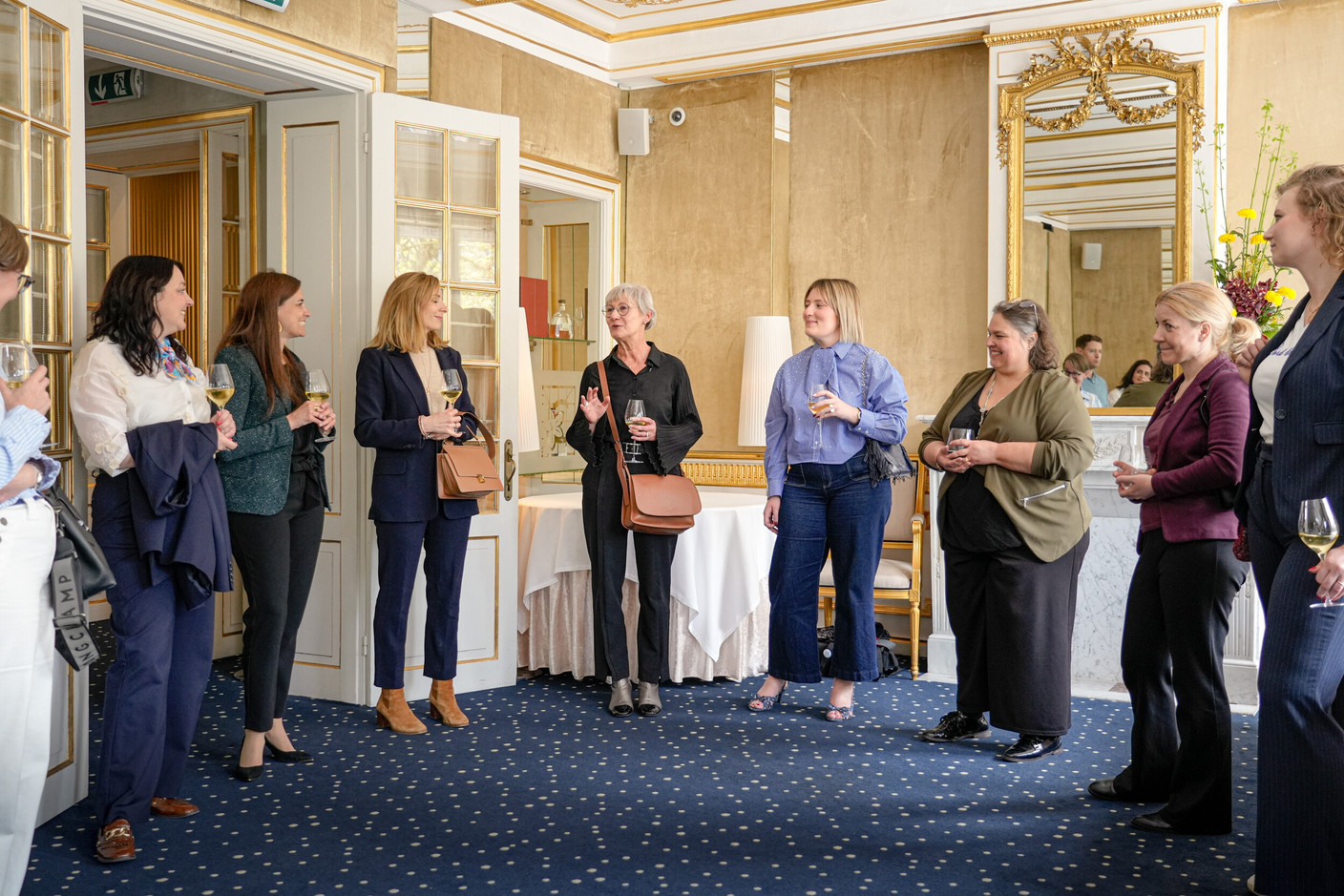 Sophie Icher (One Life), Aurélie Daguenet (Babilou Family), Aurélie Abarnou (Arendt & Medernach), Nathalie Bourdeau (Paperjam), Alice Delahegue (Technology Partner), Caroline Lamy (House of Training) and Eszter Szecsenyi (Joint Allocation Office). Photo: Virginie Willemet/VYOU