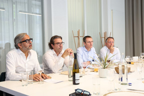Mike Koedinger (Maison Moderne), Gilles Gerard (Luxlait Association Agricole), Vincent Henneaux (KBC Autolease) et Pedro Castilho (Verbalius). (Photo: Eva Krins/Maison Moderne)