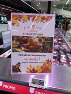 Chez Auchan, les clients peuvent commander leur dinde de Thanksgiving. (Photo: Kara Lammi)