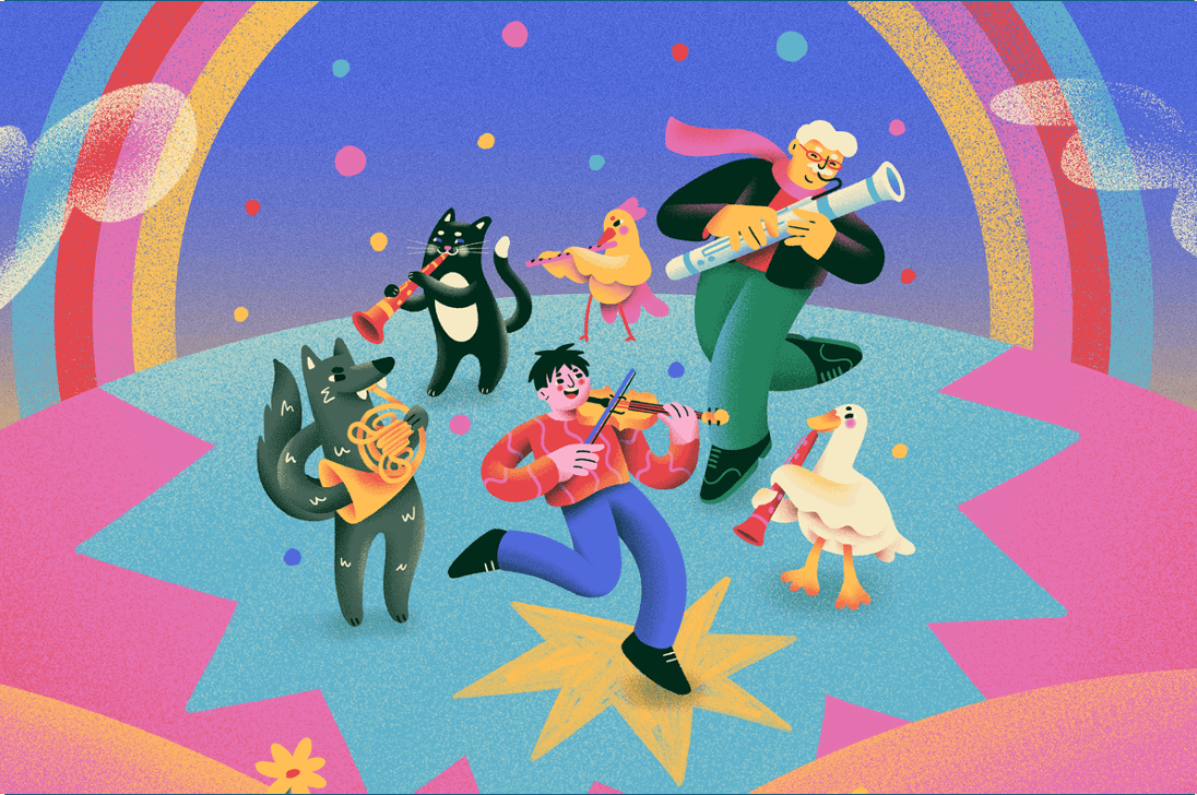 Peter and the Wolf (Illustration: Estella Carregalo)