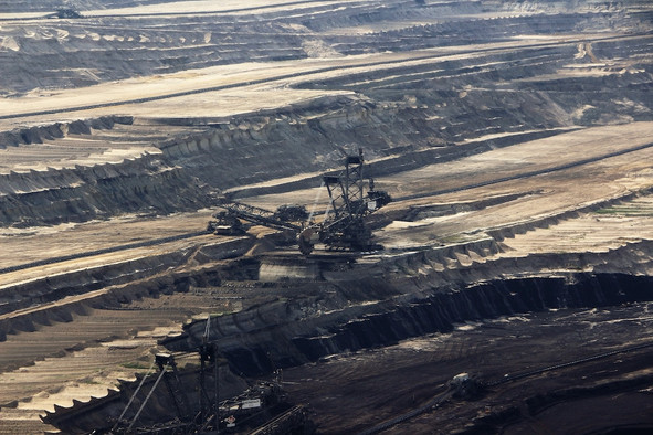 Two of these 'carbon bombs' are located in Germany, including the Hambach lignite mine in the Rhineland mining region. (Photo: Shutterstock)