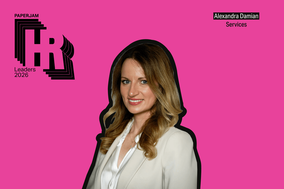 Alexandra Damian, HR officer at Cimalux, is a finalist in the HR Leaders of the Year 2026 contest in the services category. (Photomontage: Paperjam)