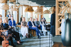 The event "Quand l’art valorise l’immobilier: un levier sous-estimé" took place on 21 May 2026 at Iko Real Estate. (Photo : Julian Pierrot / Paperjam)