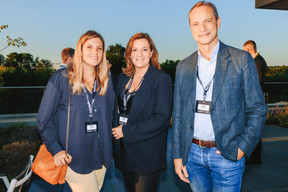 Stéphanie Rouge (Vanksen), Stéphanie Breydel de Groeninghe (Ts'Art) and Didier Peremans (DDS+). (Photo : Julian Pierrot / Paperjam)