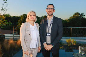 Aurélie Molders (Halzebatz) and Maxime Lissmann (BURO Partners). (Photo : Julian Pierrot / Paperjam)