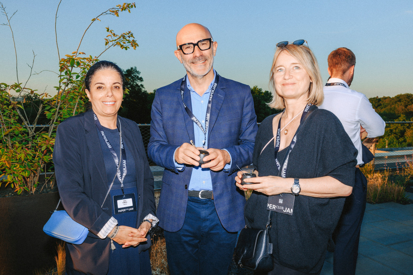 Fatha Hamidi (Inowai), Frédéric Gallonet (IKO Real Estate) and Ilka Moris (Gemolux). (Photo : Julian Pierrot / Paperjam)