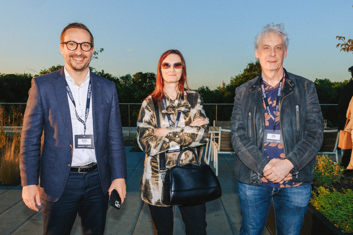 Benjamin Bauquin (Remax), Isabelle Josson and Erick Josson (Ophyrs). (Photo : Julian Pierrot / Paperjam)