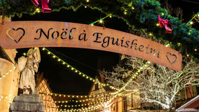 The Alsatian town of Eguisheim offers a charming Christmas market. Photo: Shutterstock