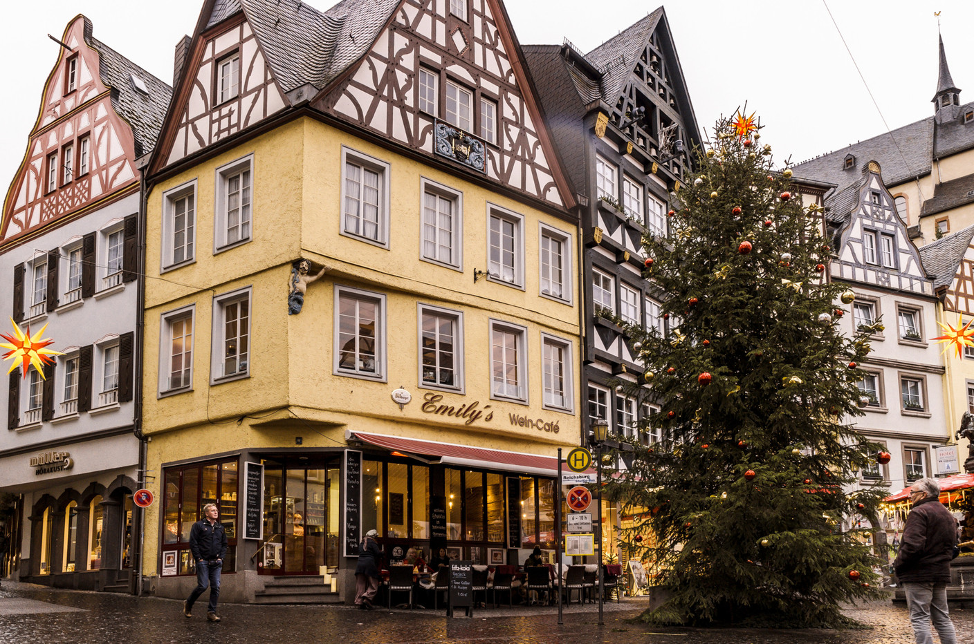 Cochem offers a smaller, more intimate Christmas market at the foot of its hilltop castle. Photo: Shutterstock