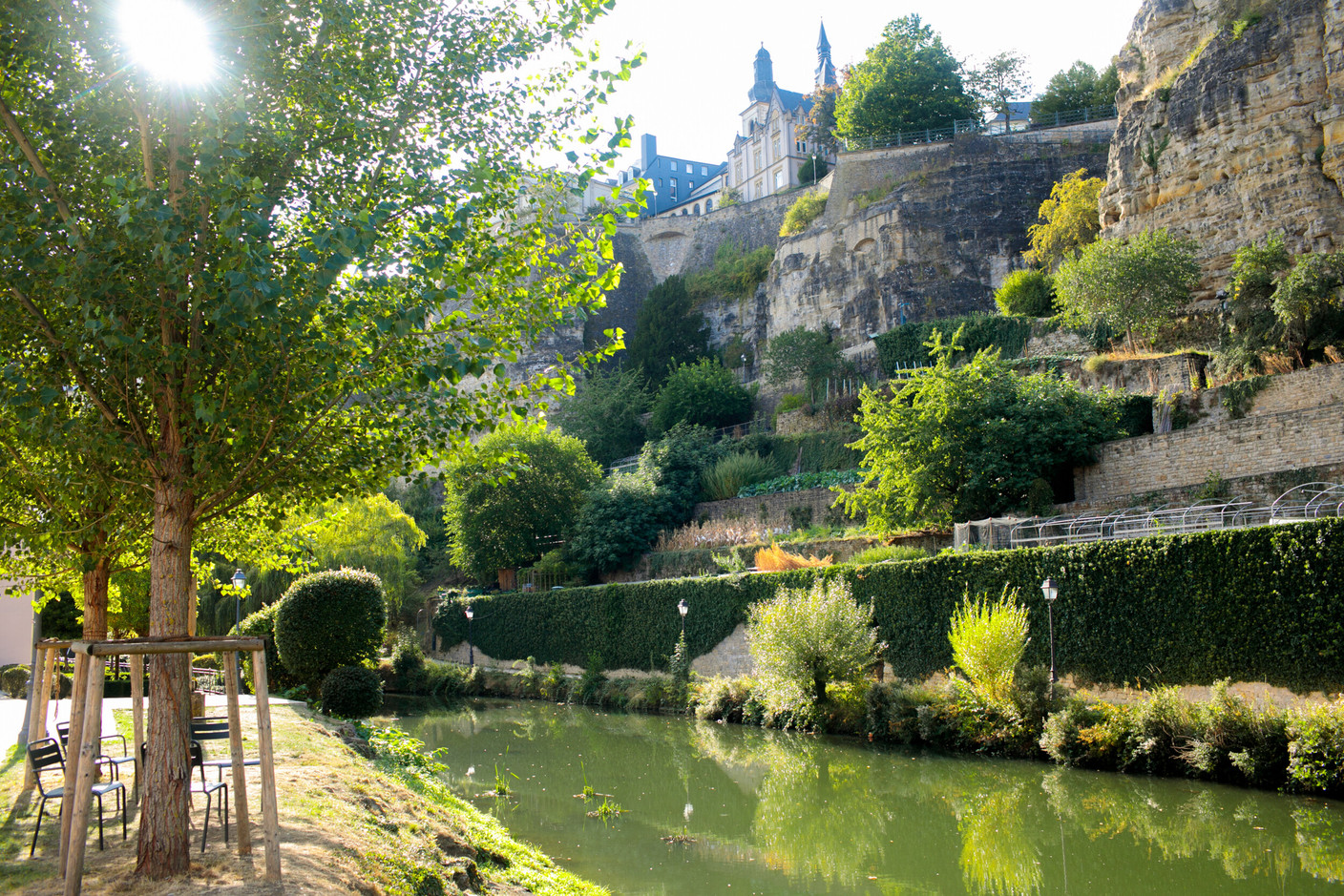 On the banks of the Pétrusse, just a stone’s throw from the plateau: the capital’s most intimate picnic spot. (Photo: Matic Zorman/archive)
