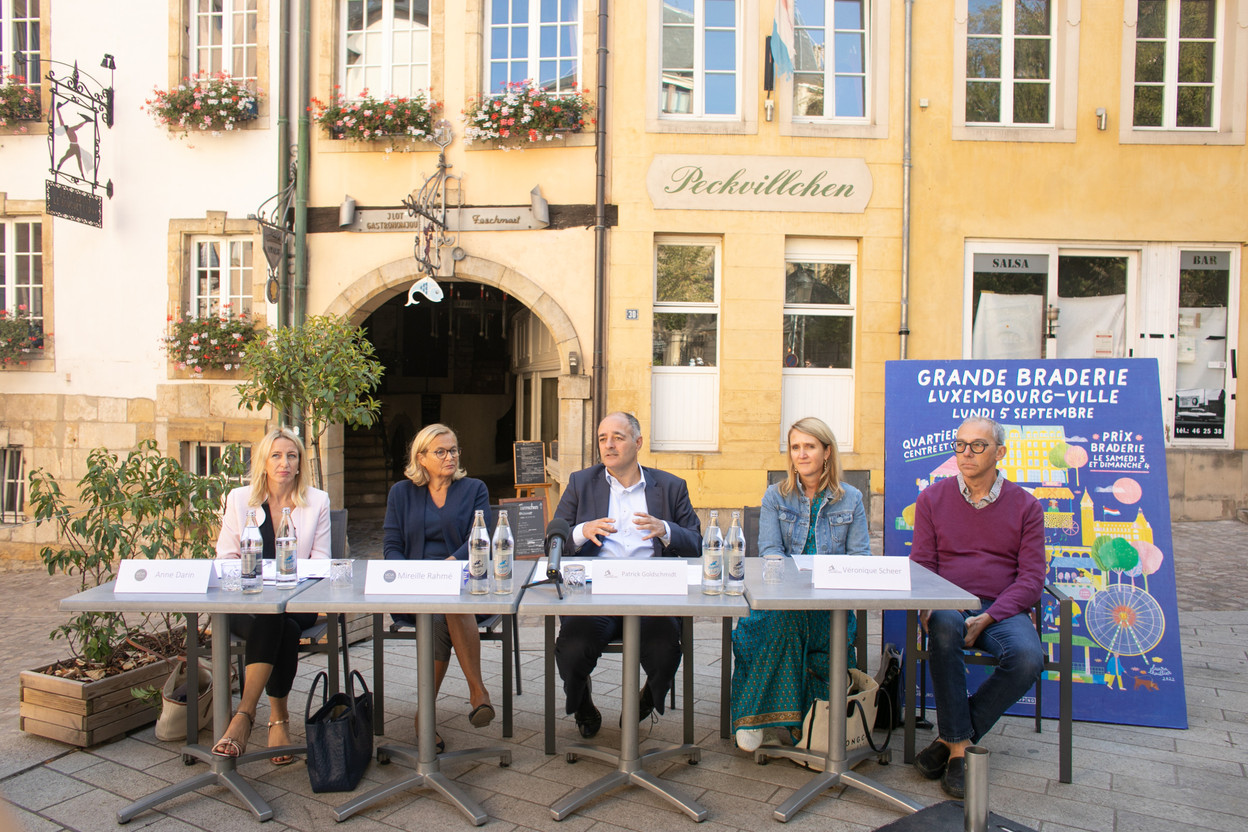 The UCVL and the City of Luxembourg presented the programme of the next braderie at a press conference on Thursday 1 September. (Photo: Matic Zorman/Maison Moderne)