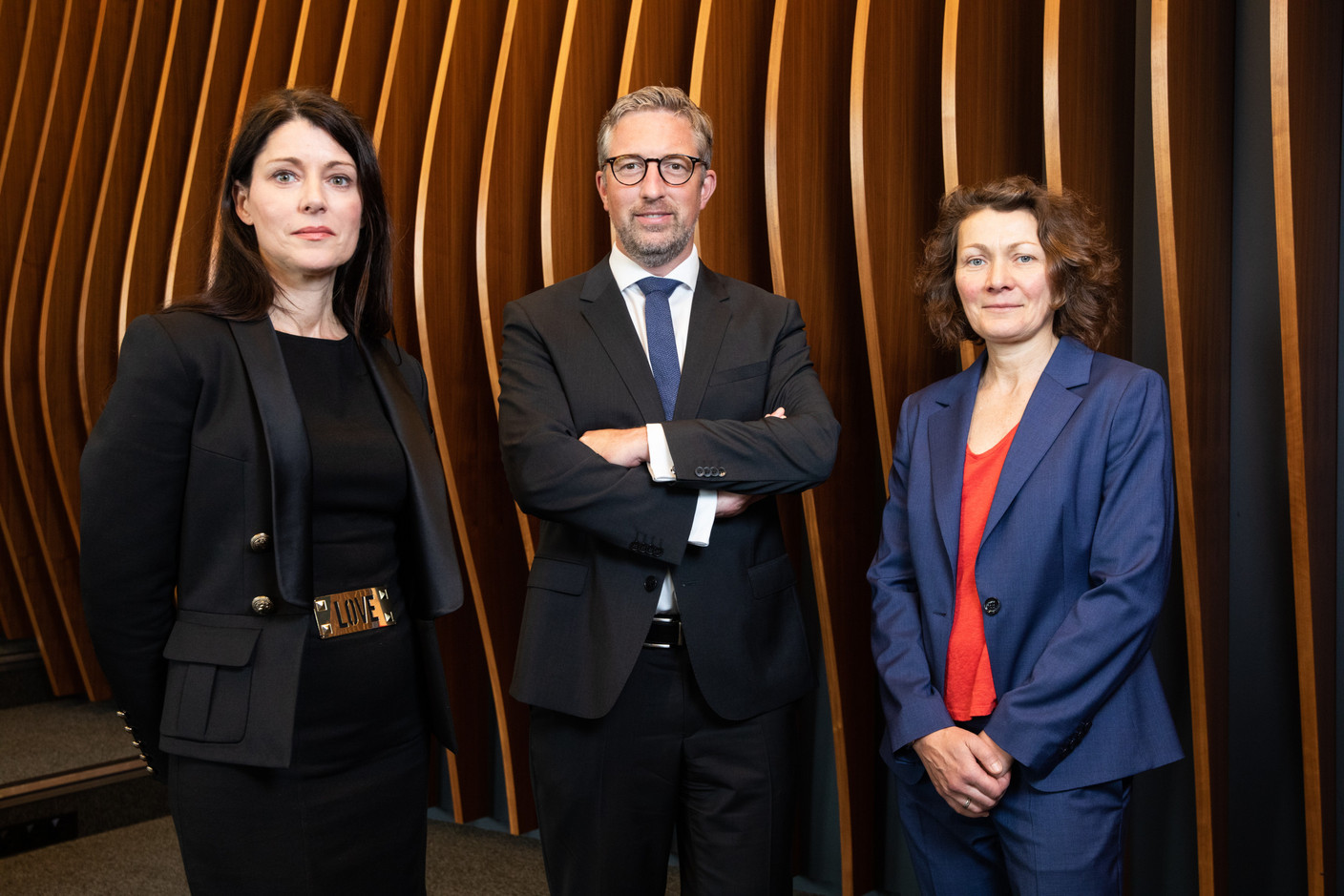 Sandrine Périot, Jean-Luc Putz, Stéphanie Lhomme. (Photo: Eva Krins/Maison Moderne)