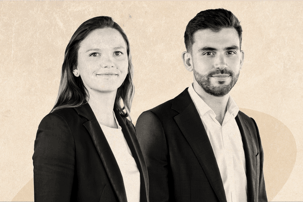 Clémence Lett, Director of Investor Leasing, and Dylan Feber, Associate Director of Occupier/Tenant Representation. (Photo: Crossfire for Maison Moderne)