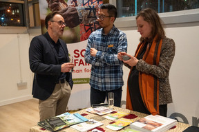 Many associations and organisations were present, such as SOS Faim, which initiated the Alimenterre Festival.   (Photo: CELL/Capucine)