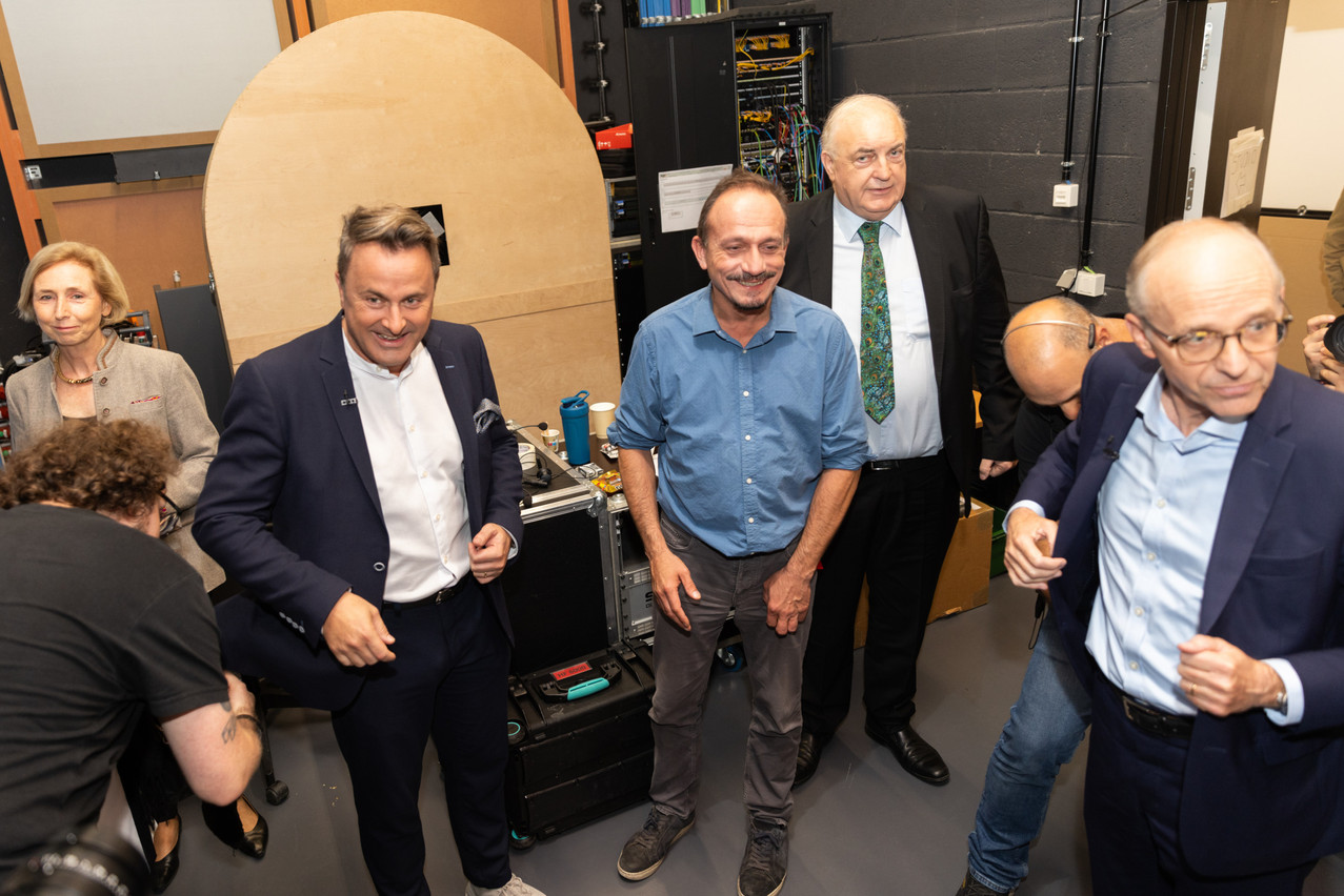 Xavier Bettel (DP), on left, and Luc Frieden (CSV), on right, were the two big winners on election night. Photo: Romain Gamba/Maison Moderne