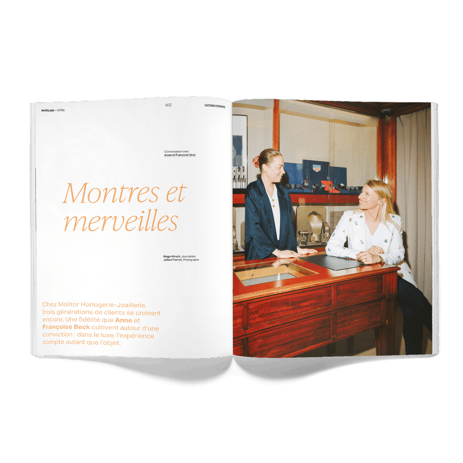 Anne and Françoise Beck, executive assistants at Molitor Horlogerie Joaillerie. Photo: Julian Pierrot