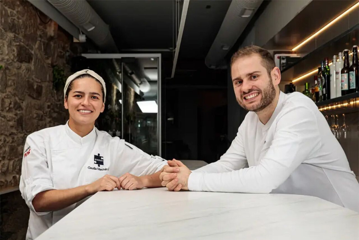 Michelin-starred chefs Claudia Merchán and Áxel Smyth. Photo: Restaurante Simpar