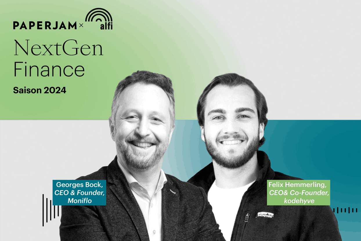 Georges Bock, Moniflo founder and Felix Hemmerling, kodehyve, wagmi GP and LOA co-founder Crédit illustration : Maison Moderne & crédit photo : ALFI