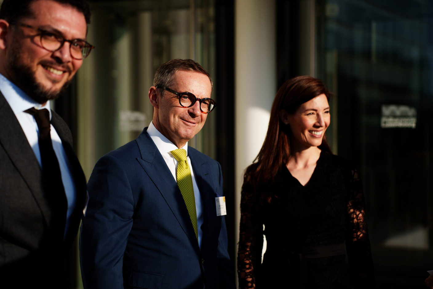 Mr Jamal Afakir, ATOZ – Mr Keith O'Donnell, ATOZ – Ms Stéphanie Brinck, Luxembourg Chamber Choir (Photo: Loris Romano)  