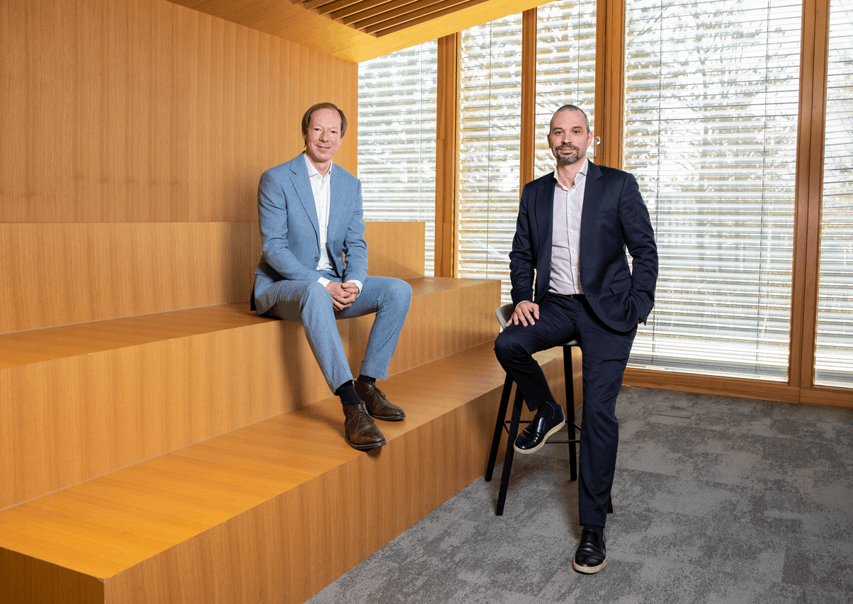 Kai Braun, Alternatives Advisory Leader, Partner, and Mathieu Scodellaro, Principal, Head of Investment Funds Practice at PwC Legal Luxembourg. Eva Krins Maison Moderne 