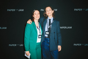 Lara Bertemes (Climate Youth Delegate) and Sarah Mackel). Photo: Julian Pierrot/Paperjam