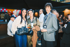 Maëlle Hamma (Paperjam), Catharina Ibrahimkhel and Bilel Ben Ahmed (Savile Law) . Photo: Julian Pierrot/Paperjam