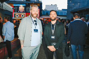 Charles Maes (GOOD VIBES events & communications) and Quentin Valroff (Streff Data Protection Services). Photo: Julian Pierrot/Paperjam