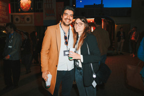 Bruno Pinto (Fonds du Logement) and Mary Convard (Immotop.lu). Photo: Julian Pierrot/Paperjam