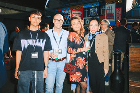 Timothy Bettega (Black Thunder), Alessandro Di Roberto, Rossella Fedele (YT Investor Services) and Guilia Brescia (Alter Domus). Photo: Julian Pierrot/Paperjam