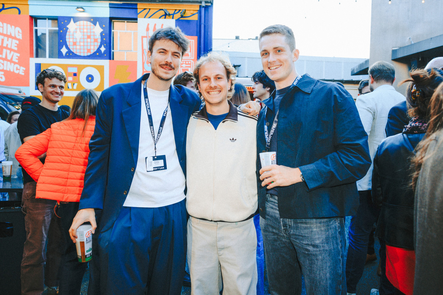 Valentin Dufour (Essembl), Léo Weis (Fomeaux) and Philippe Schroeder (Frameway). Photo: Julian Pierrot/Paperjam