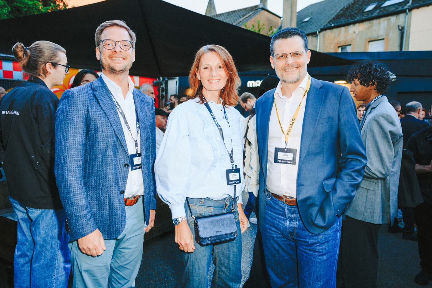 Lou Weis, Pascale Kauffmann (Apollo Strategists) and Adel Nabhan (Paperjam Club). Photo: Julian Pierrot/Paperjam