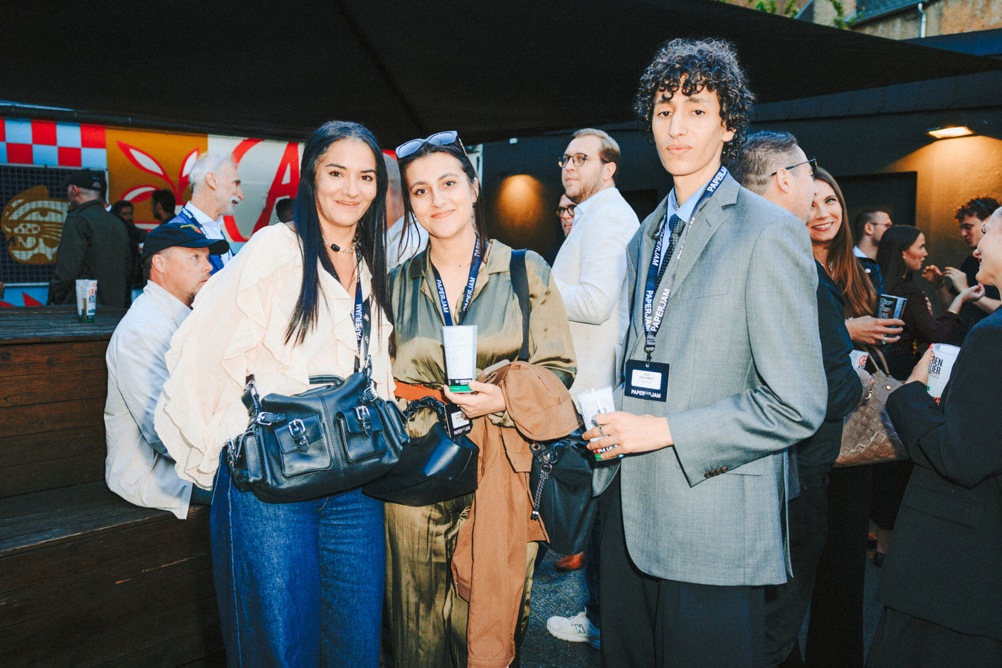 Maëlle Hamma (Paperjam), Catharina Ibrahimkhel and Bilel Ben Ahmed (Savile Law) . Photo: Julian Pierrot/Paperjam