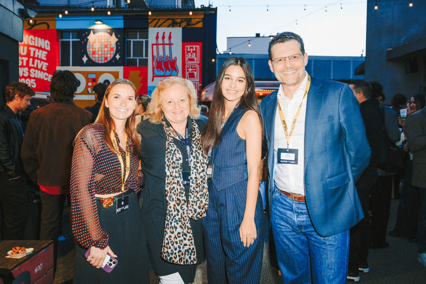 Louise Braibant (Paperjam), Françoise Frieden (Luxtram), Sarah Akhmiss (Gemolux) and Adel Nabhan (Paperjam Club). Photo: Julian Pierrot/Paperjam