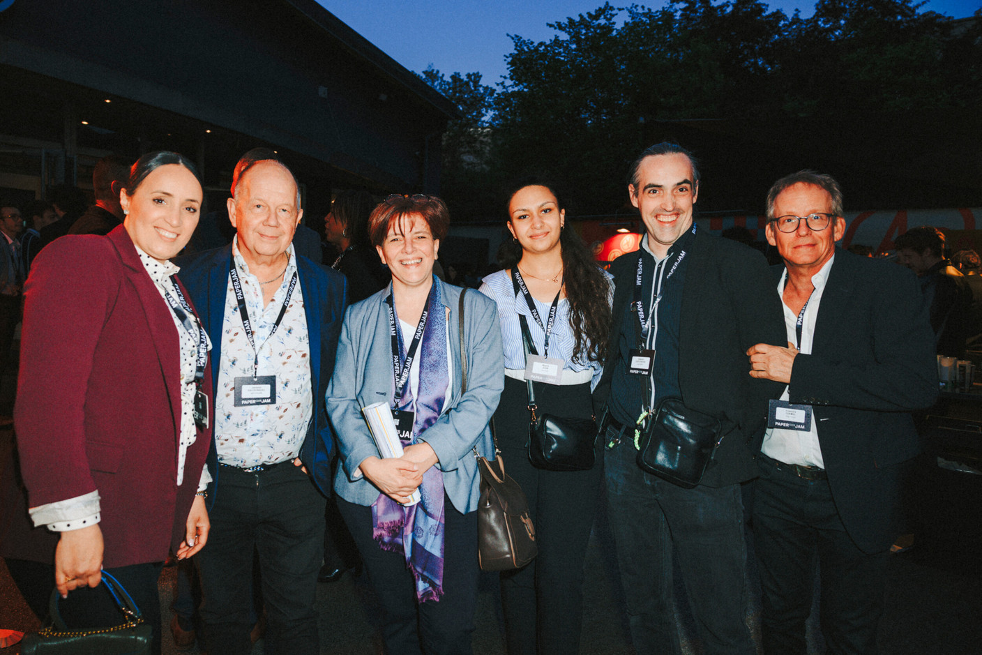 Sabrina Ghidinelli, Jacques Valckenaere (Nextpharm), Maylie Juan, Damien Cortebeeck (Luxtrust) and François Turmel (TPE-Intel). Photo: Julian Pierrot/Paperjam