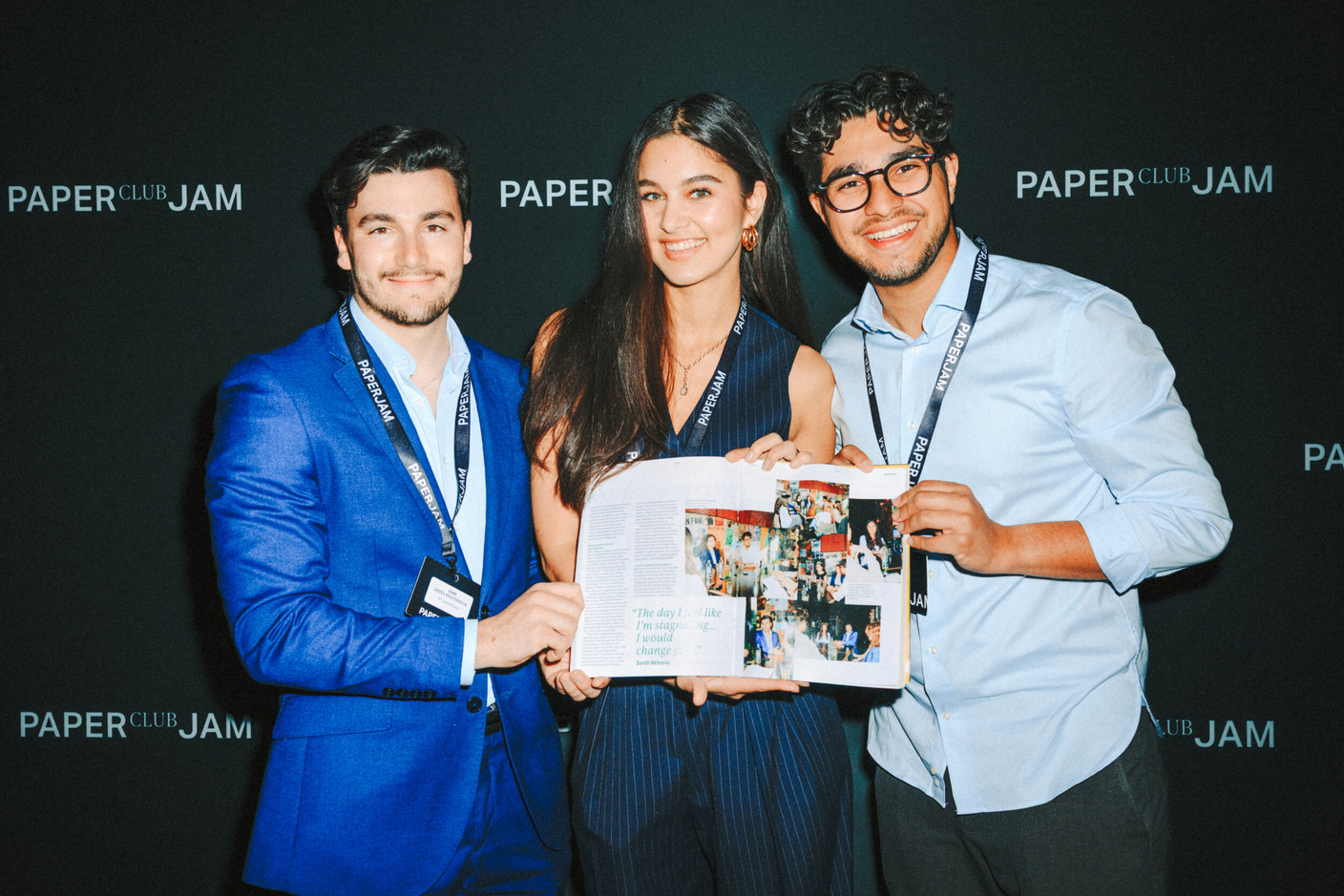 Juan Gasca Aristeguieta (EY Luxembourg), Sarah Akhmiss (Gemolux) and Kevin Freitas (ANESEC). Photo: Julian Pierrot/Paperjam