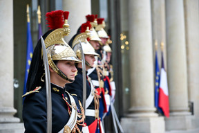 Following visits to Belgium, Germany, the Netherlands, the Vatican and Spain, the Grand Ducal couple paid a courtesy visit to Paris. (Photo: Frédéric Sierakowski/SIP)