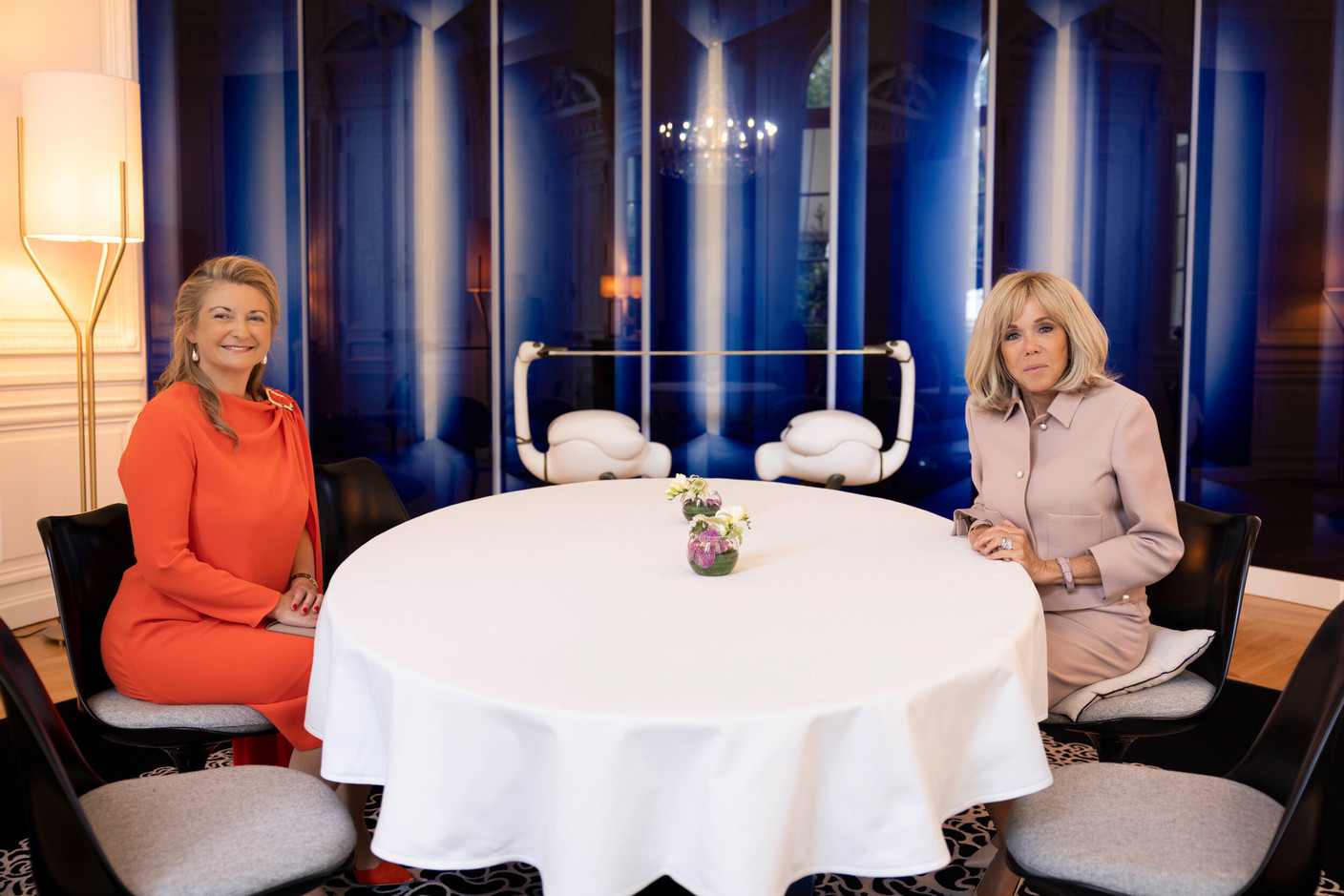 The Grand Duchess and Brigitte Macron. (Photo: Maison du Grand-Duc)