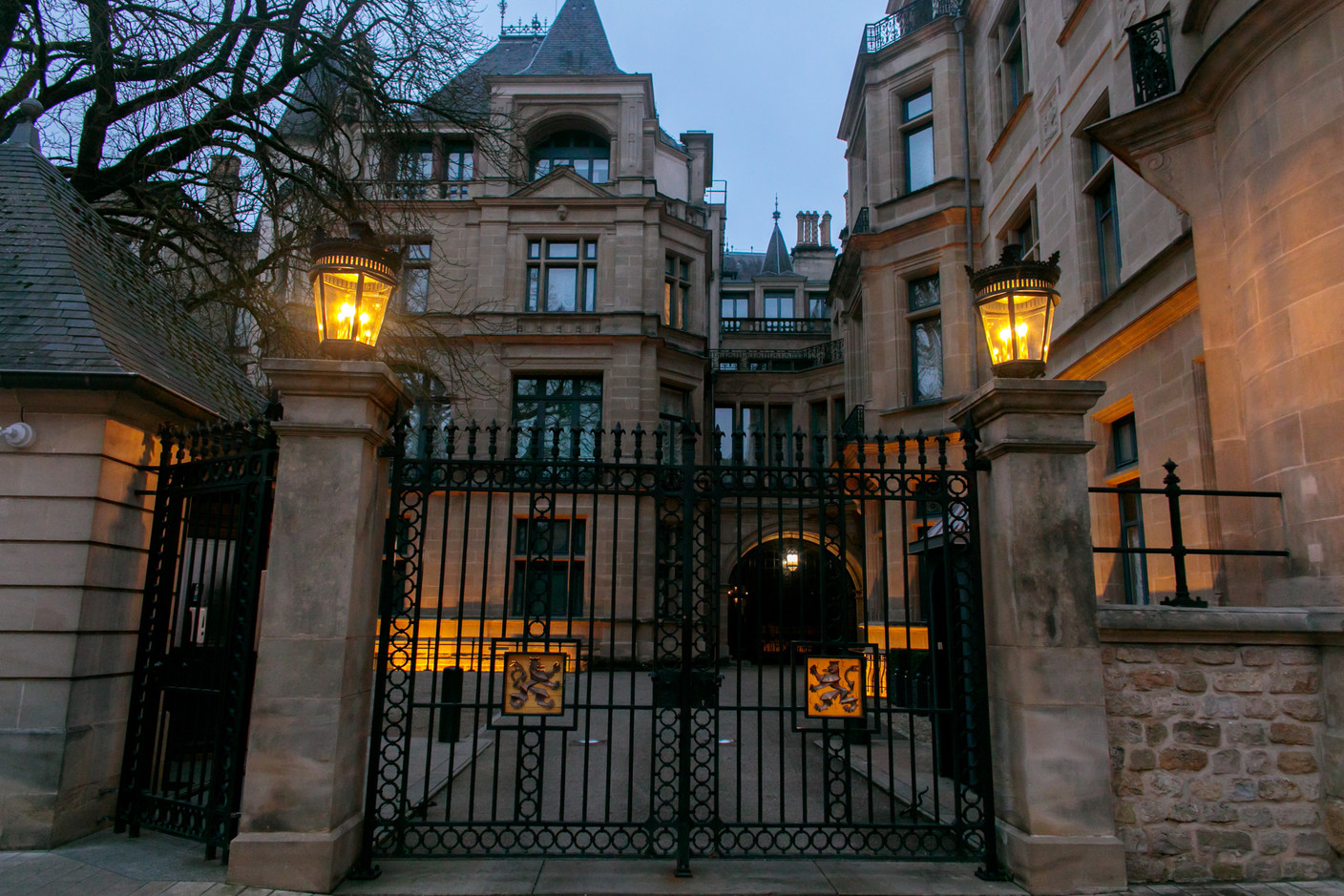 The entrance gate to the grand ducal palace. Photo: Matic Zorman/Archives